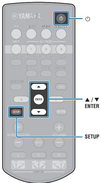 YAMAHA SRT-1500 BLACK - Utilisez les touches △ / ∇ pour sélectionner « connexion » et appuyez sur la touche ENTER pour démarrer le processus de connexion. - 1