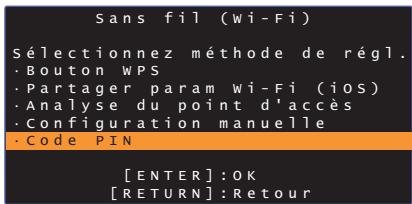 YAMAHA SRT-1500 BLACK - Utilisation du code PIN WPS - 2