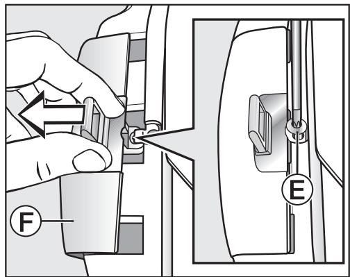MIELE 505 WP - Démonter les gonds de la porte - 2
