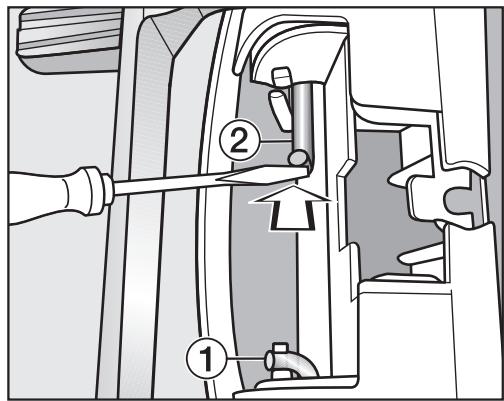 MIELE 505 WP - Changer la charnière de porte - 3