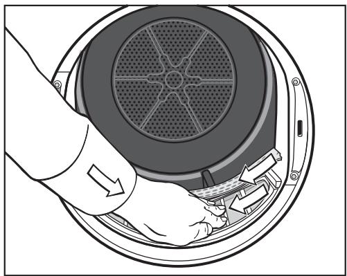 MIELE 505 WP - Retirer les peluches visibles - 3