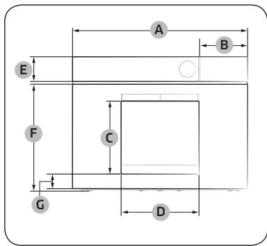 SAMSUNG FOURNQ50T89359BK - Dimensions requises pour l'installation - 2