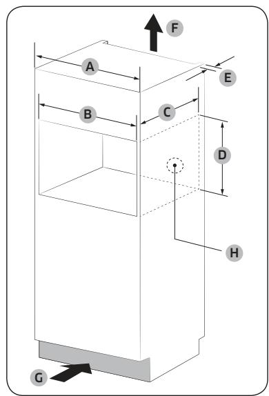 SAMSUNG FOURNQ50T89359BK - Dimensions requises pour l'installation - 5