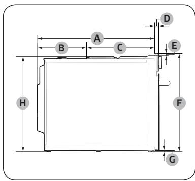 SAMSUNG FOURNQ50T89359BK - Dimensions requises pour l'installation - 3