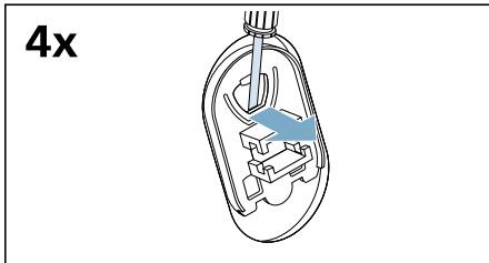BOSCH WNA14409FF - Installation des sécurités de transport : - 1