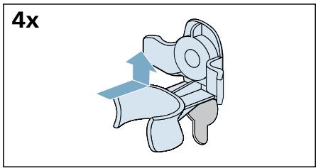 BOSCH WNA14409FF - Insérez les quatre douilles. - 1