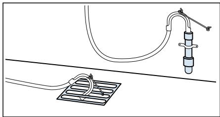 BOSCH WNA14409FF - - Évacuation dans une conduite en plastique avec manchon en caoutchouc ou dans une fosse de vidange - 1