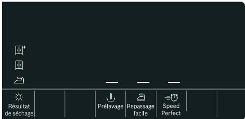 Résultat de séchage Prélavage Repassage facile Speed Perfect