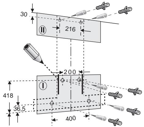 BOSCH DKE645/DKE945 - Length of the connecting cable: 1.30m If it is necessary to wire the extractor hood directly into the mains: - 1