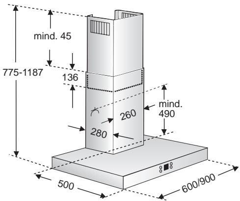 BOSCH DKE645/DKE945 - Gebruik met circulatielucht - 2