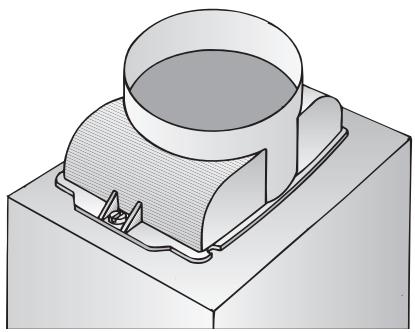 BOSCH DKE645/DKE945 - En caso de tubos de evacuation con 100mm de diametro: - 2