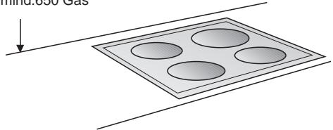 BOSCH DKE645/DKE945 - Length of the connecting cable: 1.30m If it is necessary to wire the extractor hood directly into the mains: - 2