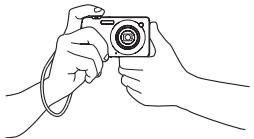 CASIO EX-S10 - Prise en main correcte de l'appareil photo - 1