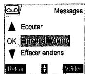 SAGEM D70V - Enregistrer un mémo - 2