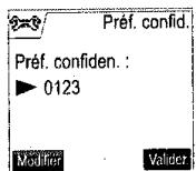 SAGEM D70V - Définir un préfixe PABX - 5