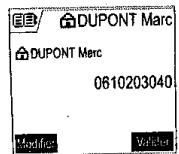 SAGEM D70V - Modifier une fiche - 5