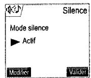 SAGEM D70V - Activer / désactiver le mode silence - 3