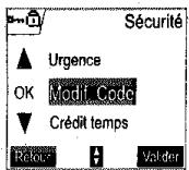 SAGEM D70V - Modifier le code de la base - 1
