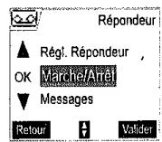 SAGEM D70V - Mise en route / arrêt du répondeur - 1