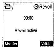 SAGEM D70V - Activer ou désactiver le réveil - 2