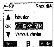 SAGEM D70V - Confidentialité - 1