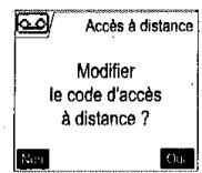 SAGEM D70V - Modifier le code d'interrogation à distance - 1
