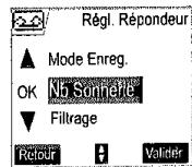 SAGEM D70V - Nombre de sonneries - 1