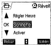SAGEM D70V - Modifier l'heure du réveil - 5