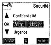 SAGEM D70V - Verrouiller / déverrouiller le clavier - 2
