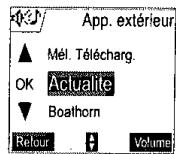 SAGEM D70V - Choisir une sonnerie - 2