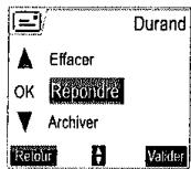 SAGEM D70V - Gérer les messages après lecture - 1