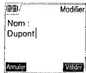 SAGEM D70V - Modifier une fiche - 2