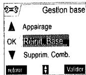 SAGEM D70V - Réinitialiser la base - 2