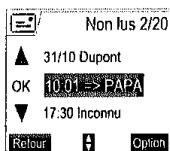 SAGEM D70V - Conclutor un message destiné à une boîte personnelle - 1