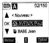 SAGEM D70V - Réalisr une recherche rapide - 1