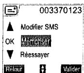 SAGEM D70V - En cas d'échec à l'envoi - 2