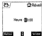 SAGEM D70V - Modifier l'heure du réveil - 2
