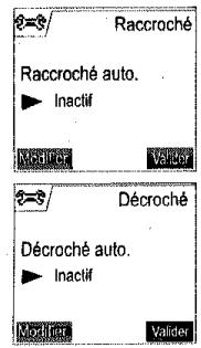 SAGEM D70V - Raccrocher ou décrocher automatiquement - 2