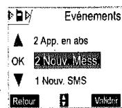 SAGEM D70V - Consulter le journal des événements - 2