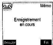 SAGEM D70V - Enregistrer un mémo - 4