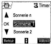 SAGEM D70V - Modifier la sonnerie du timer - 2