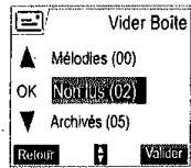 SAGEM D70V - Vider une boîte SMS - 3