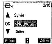 SAGEM D70V - Ajouter une nouvelle alerte anniversaire (ou agenda) - 1