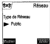 SAGEM D70V - Modifier le type de réseau - 2