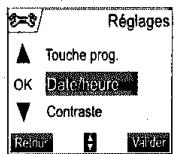 SAGEM D70V - Modifier la date et l'heure - 1