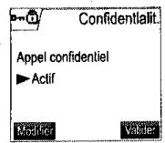 SAGEM D70V - Confidentialité - 2
