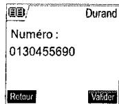 SAGEM D70V - Entre un numéro dans le répertoire - 3