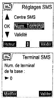 SAGEM D70V - Modifier le numéro de terminal - 4