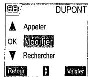 SAGEM D70V - Modifier une fiche - 1