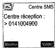 SAGEM D70V - Modifier le numéro de centre SMS - 2